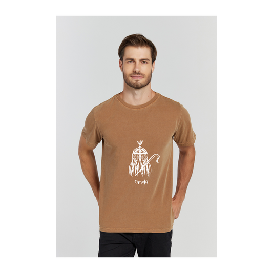 Camiseta Estonada Marrom