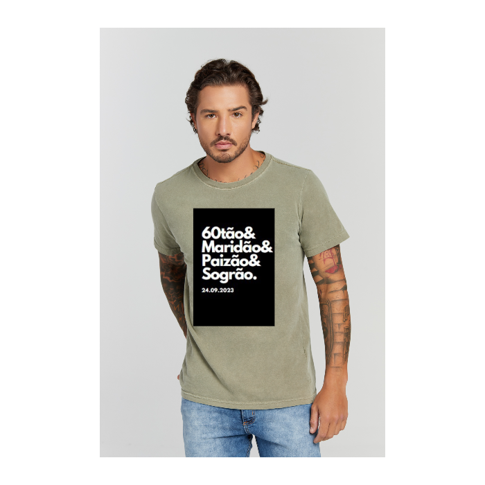 Camiseta Estonada Verde Militar