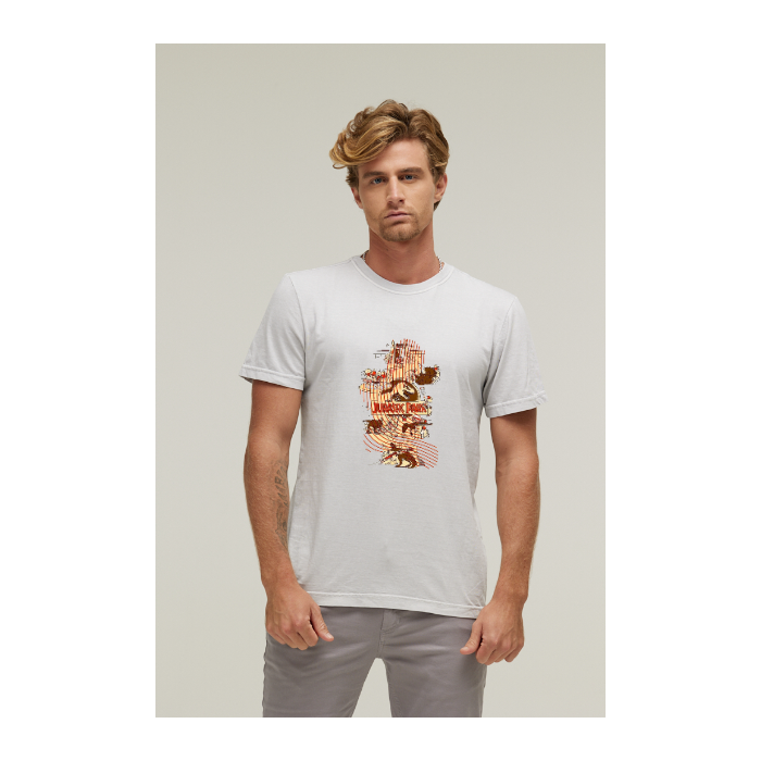 Camiseta Estonada Branco Gelo