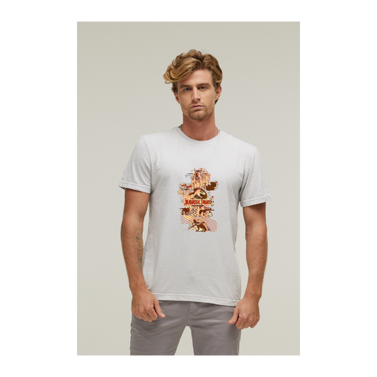 Camiseta Estonada Branco Gelo