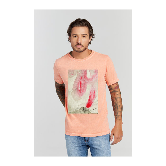 Camiseta Estonada Laranja