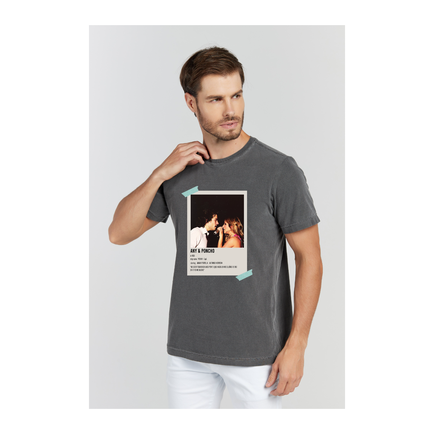 Camiseta Estonada Cinza Chumbo