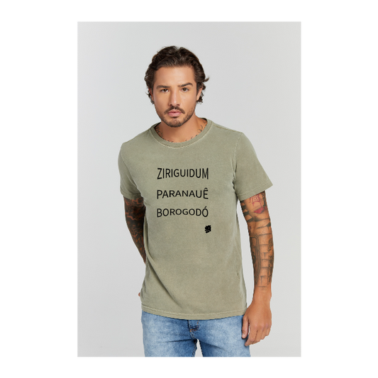 Camiseta Estonada Verde Militar