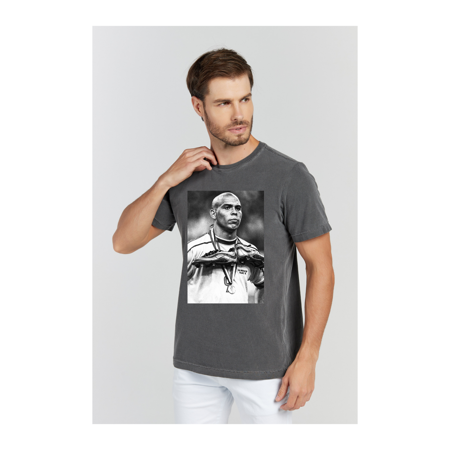 Camiseta Estonada Cinza Chumbo