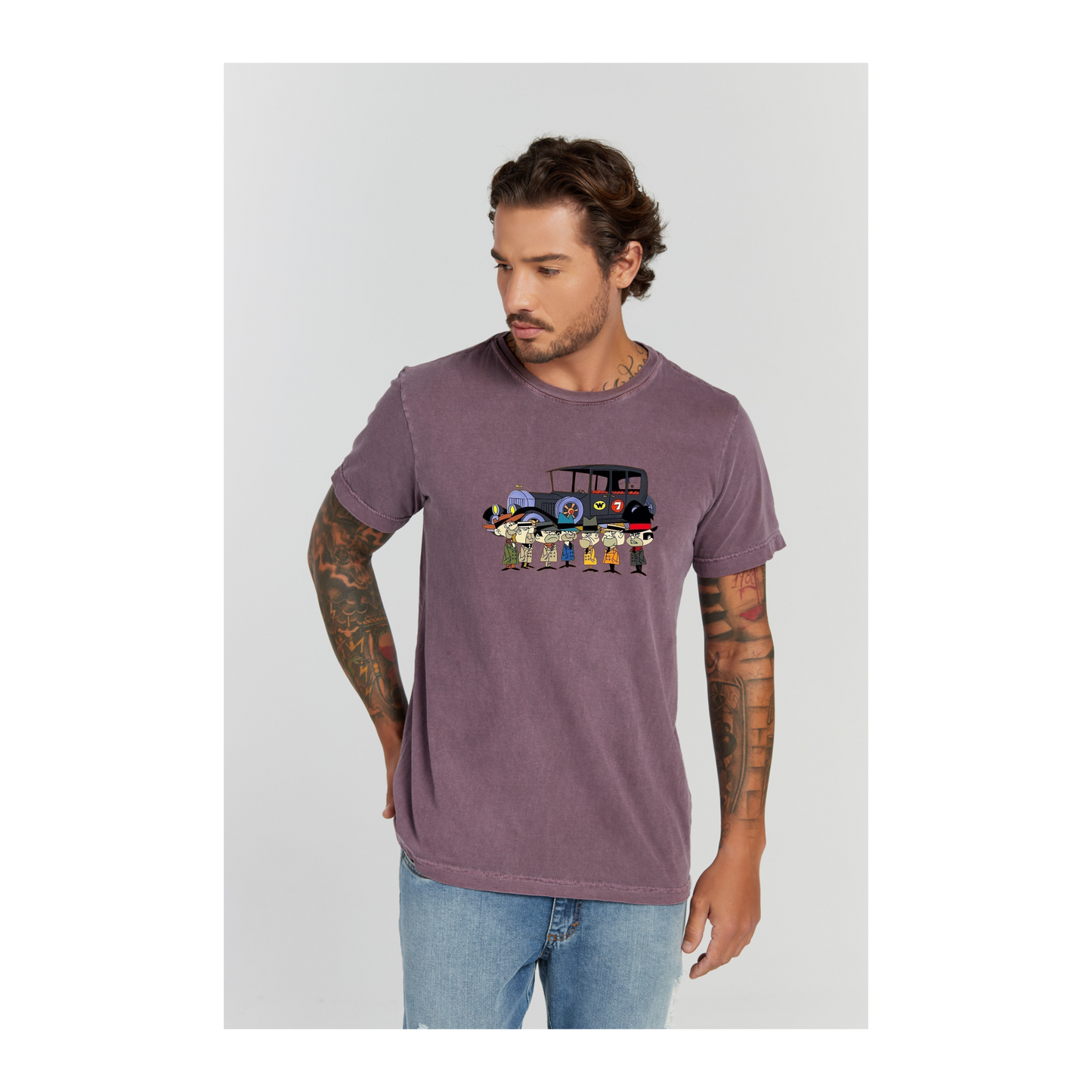 Camiseta Estonada Roxo