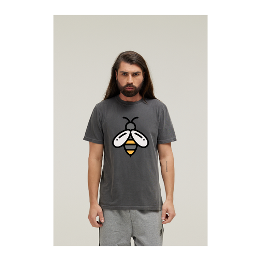 Camiseta Estonada Cinza Chumbo