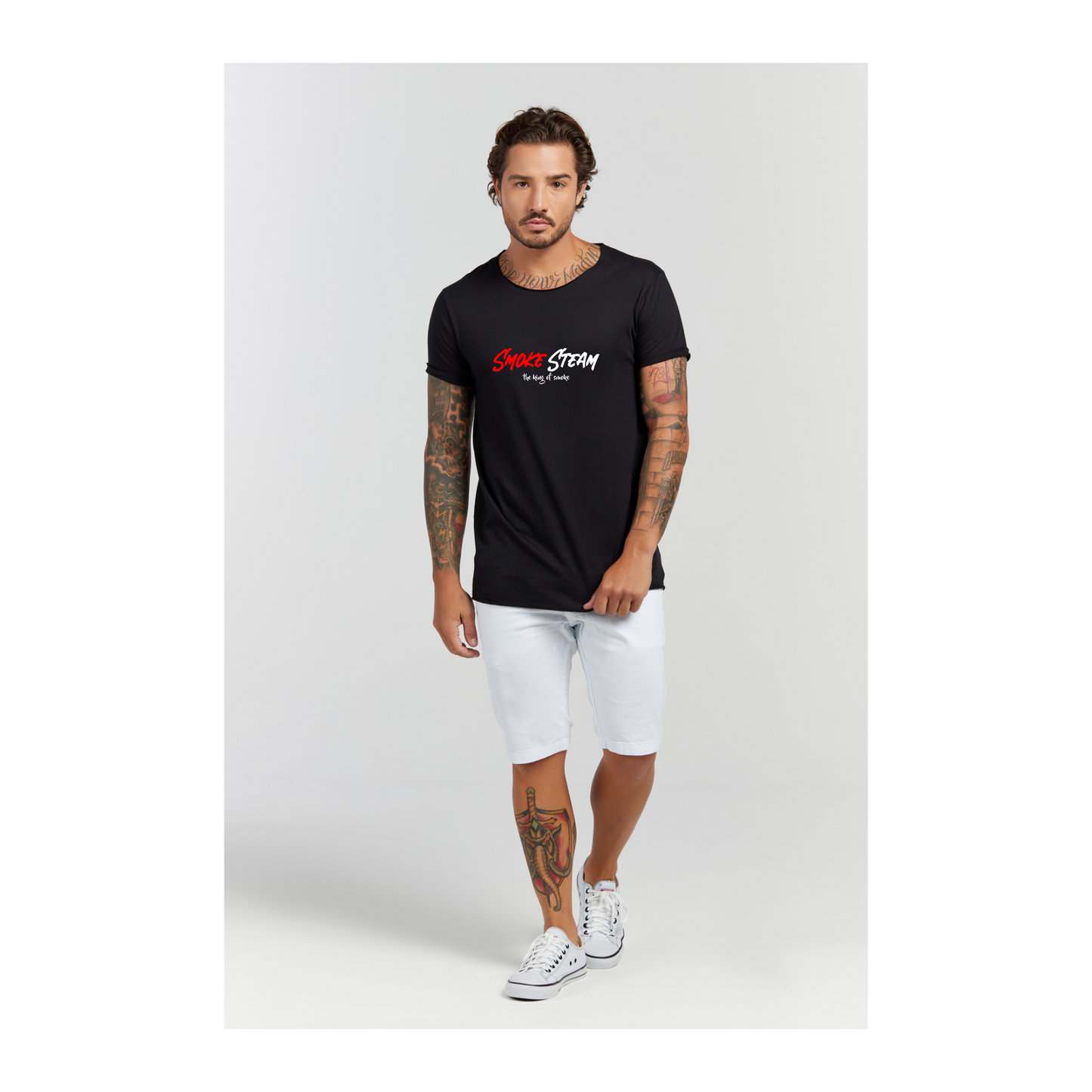 Camiseta Longline Preto