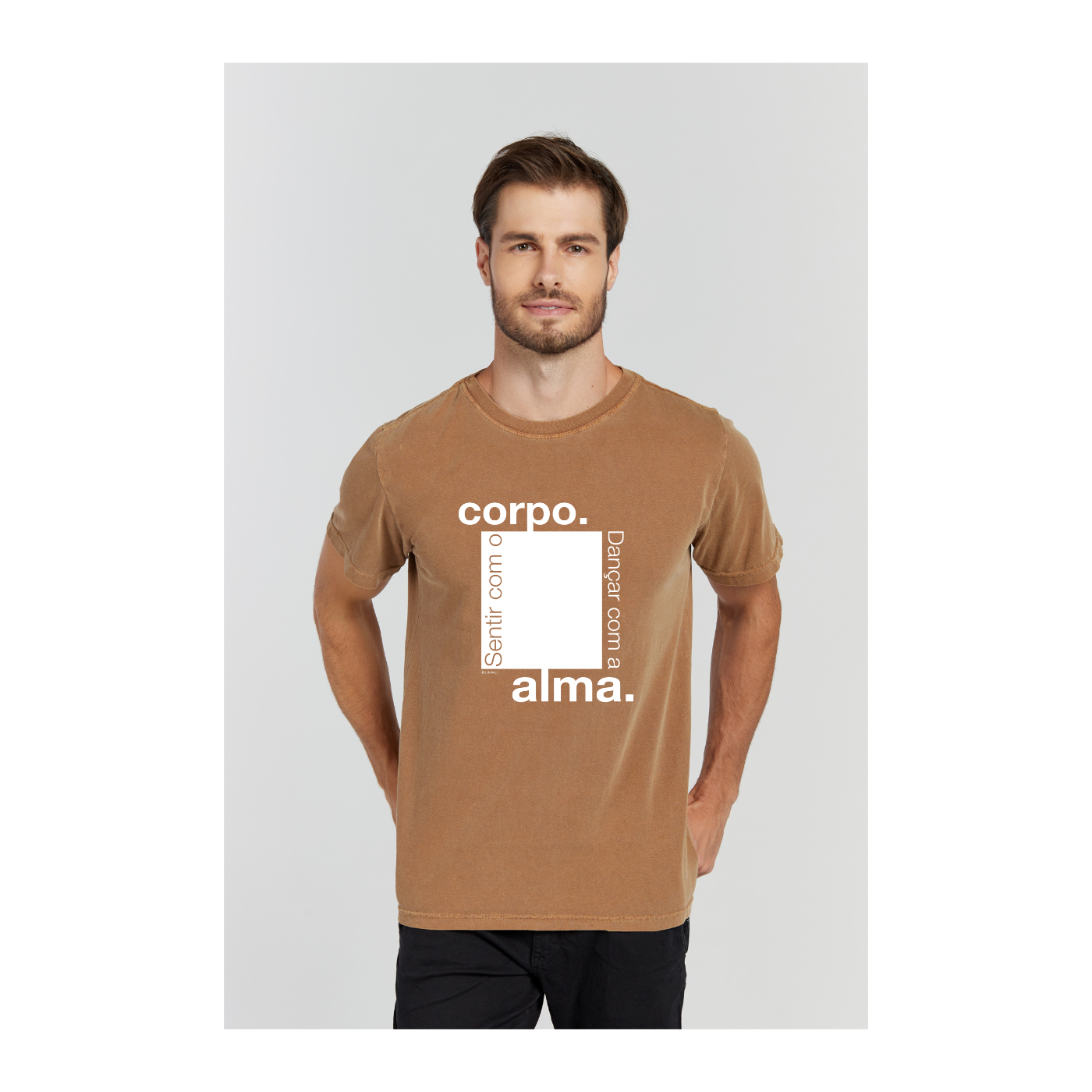 Camiseta Estonada Marrom