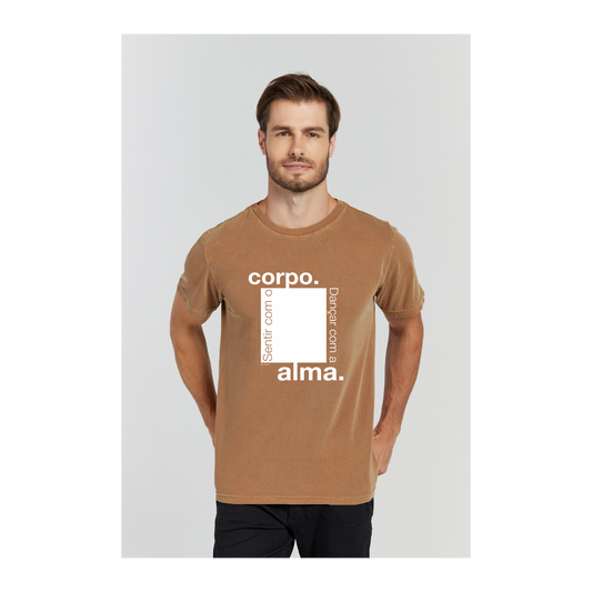 Camiseta Estonada Marrom