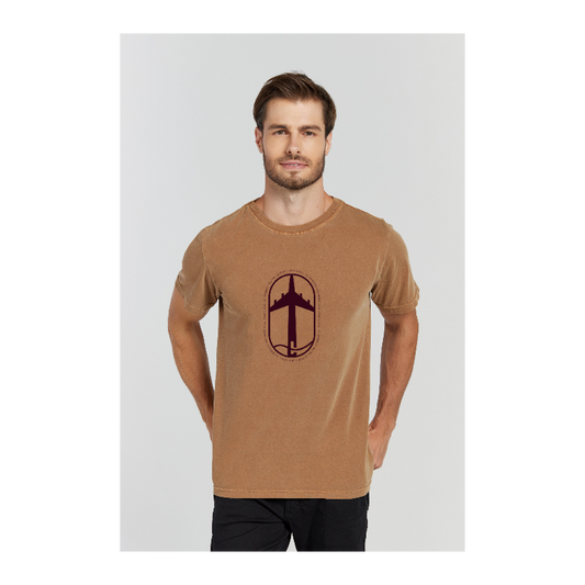 Camiseta Estonada Marrom