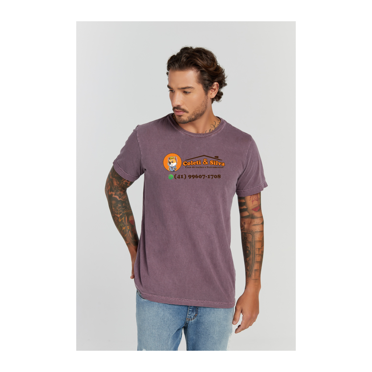 Camiseta Estonada Roxo