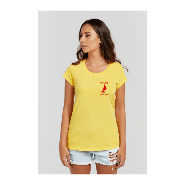Baby long Estonada Amarelo Ouro - VB Camisetas
