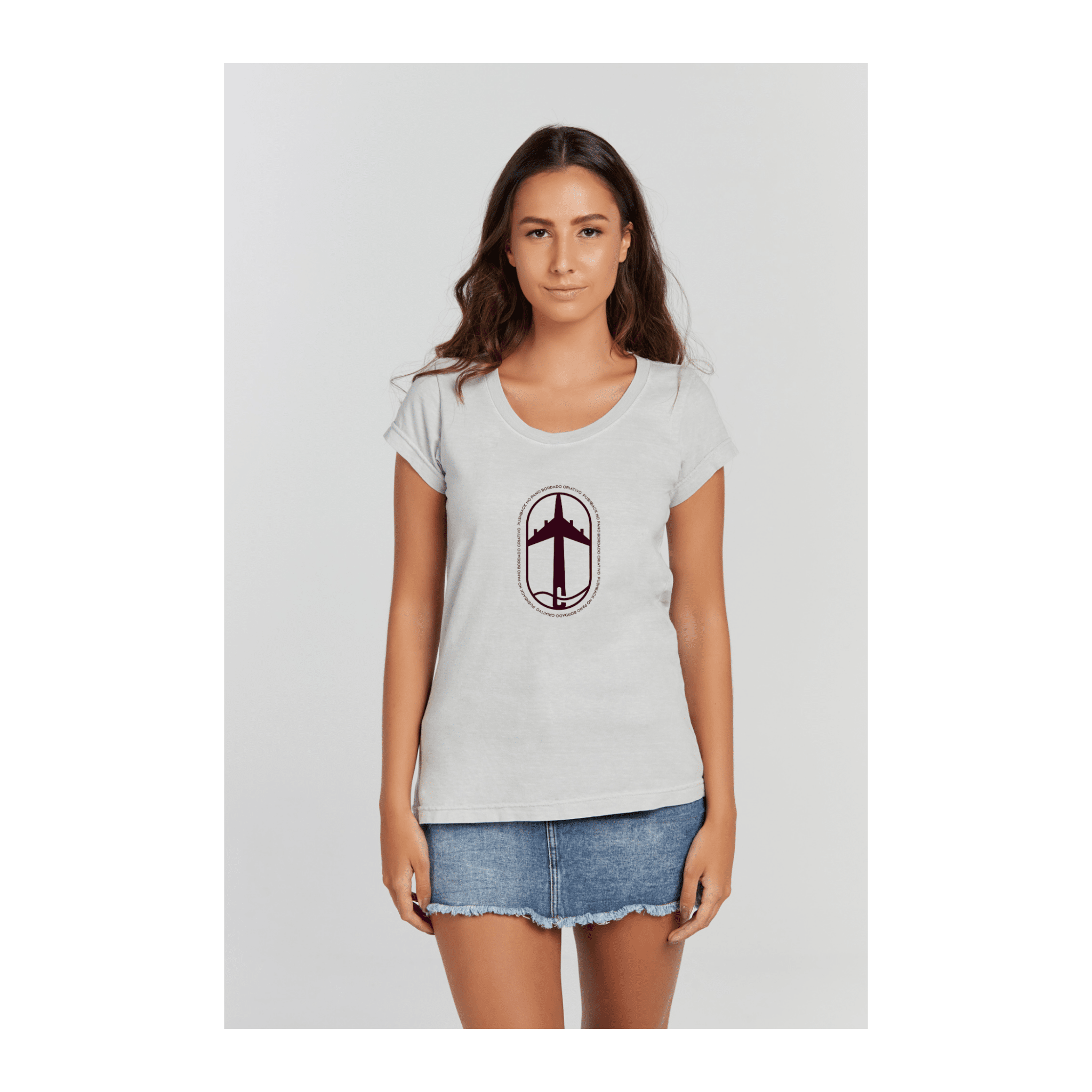 Baby long Estonada Branco Gelo - VB Camisetas