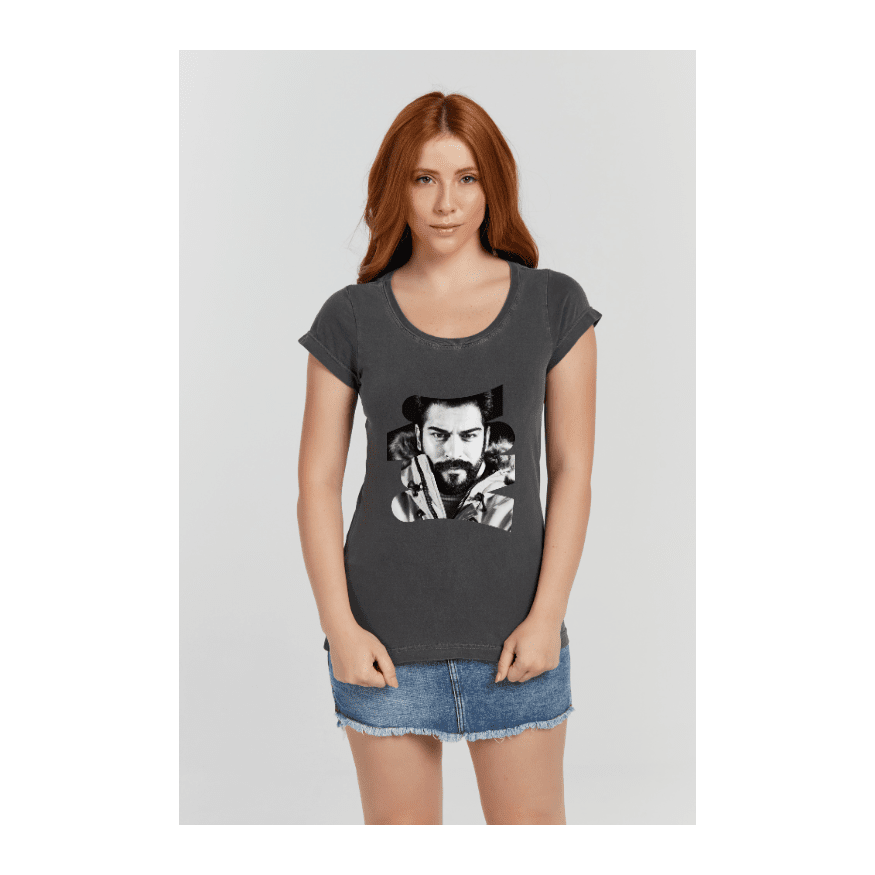 Baby long Estonada Cinza Chumbo - VB Camisetas