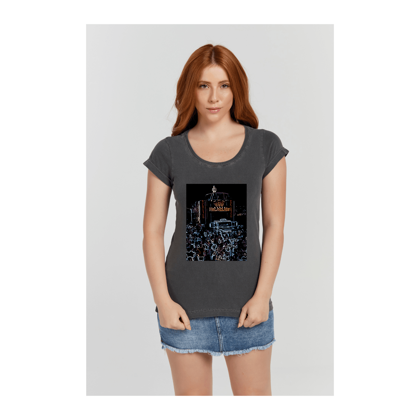 Baby long Estonada Cinza Chumbo - VB Camisetas