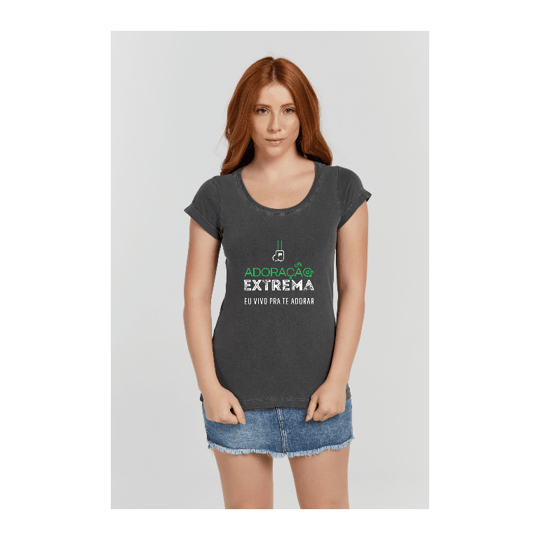 Baby long Estonada Cinza Chumbo - VB Camisetas