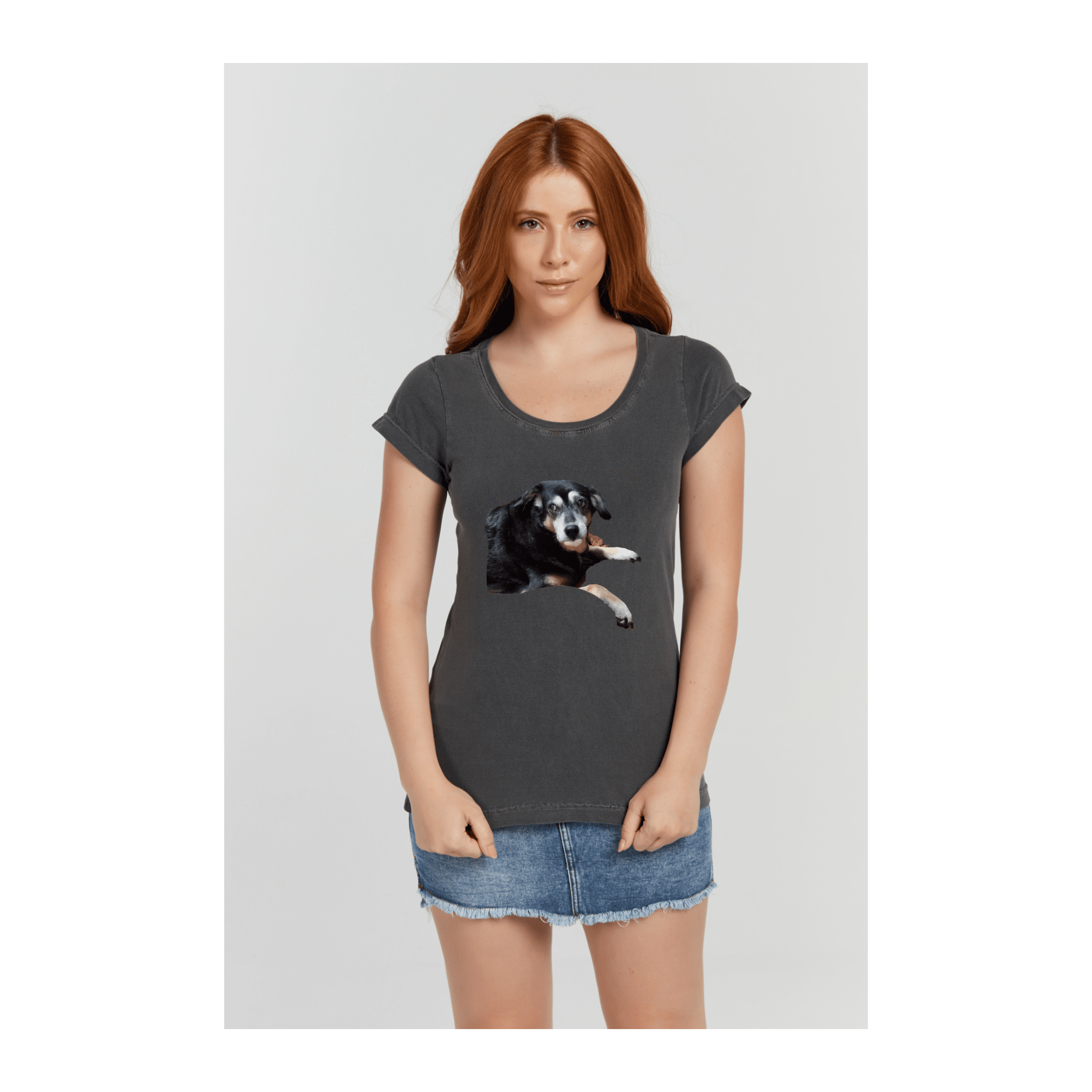 Baby long Estonada Cinza Chumbo - VB Camisetas