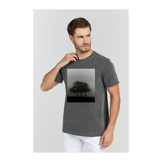 Camiseta Estonada Cinza Chumbo