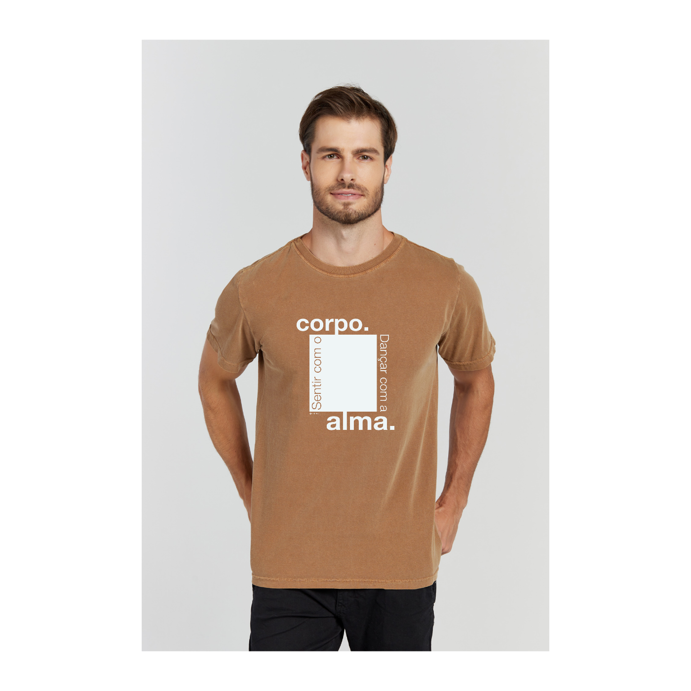 Camiseta Estonada Marrom