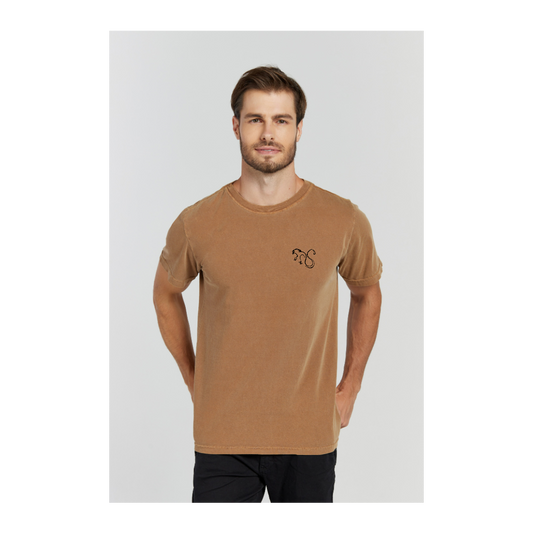 Camiseta Estonada Marrom