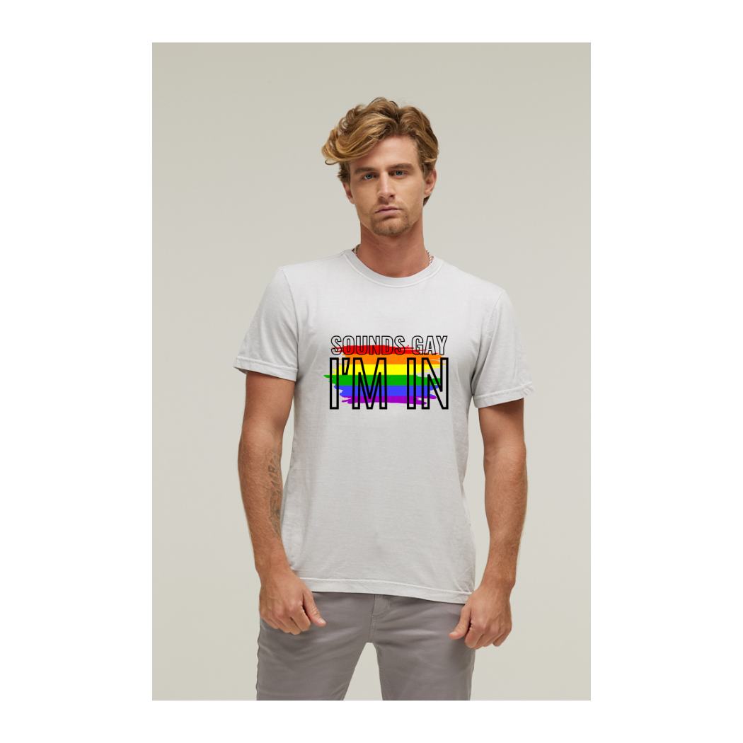Camiseta Estonada Branco Gelo