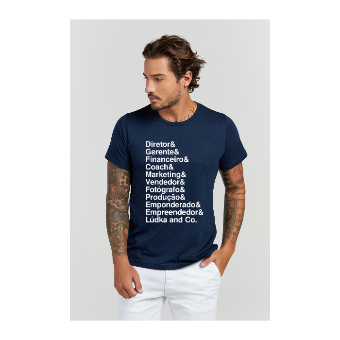 Camiseta Premium Azul Marinho