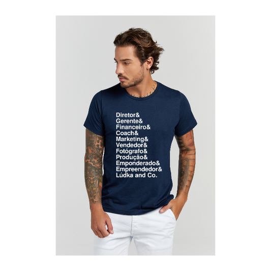 Camiseta Premium Azul Marinho