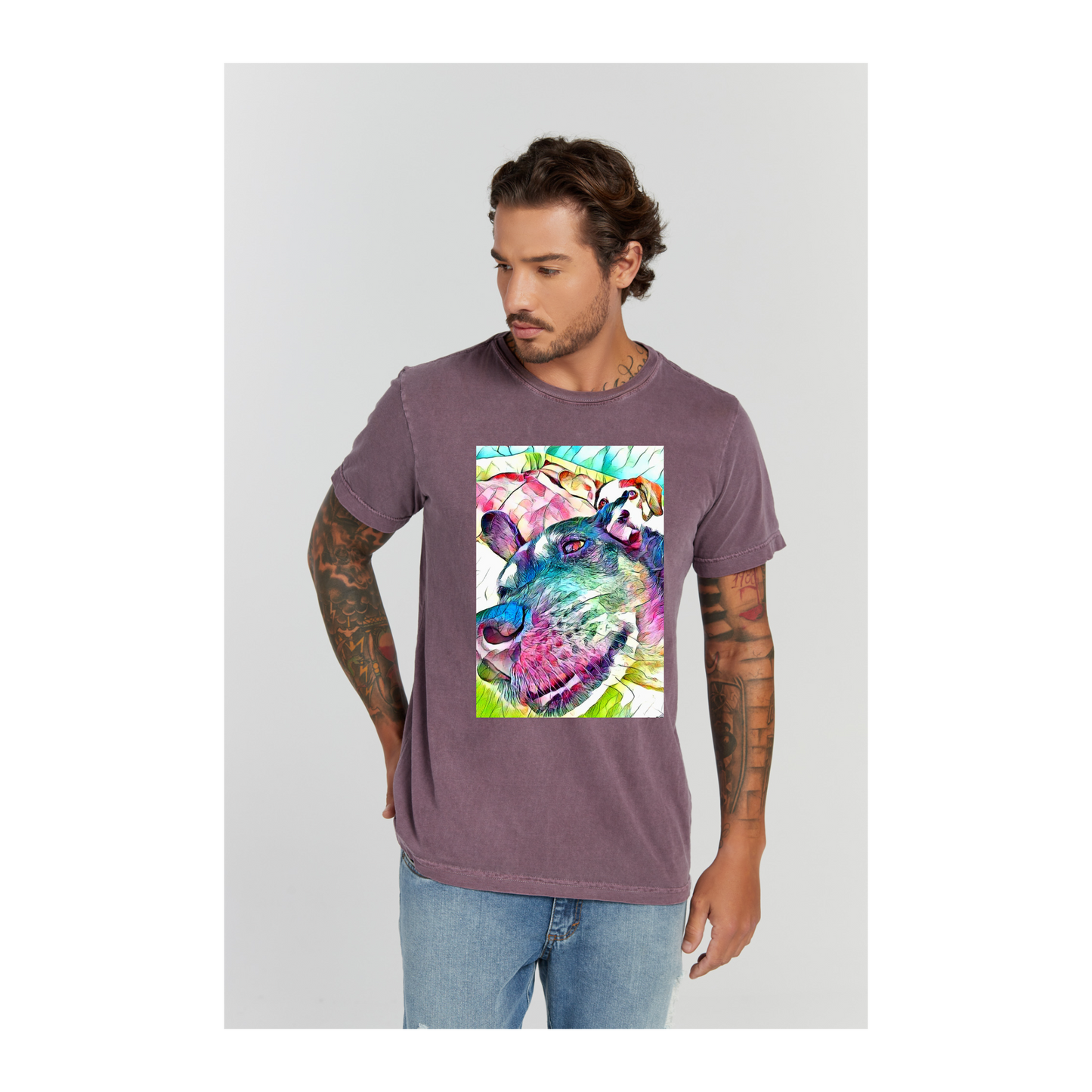 Camiseta Estonada Roxo