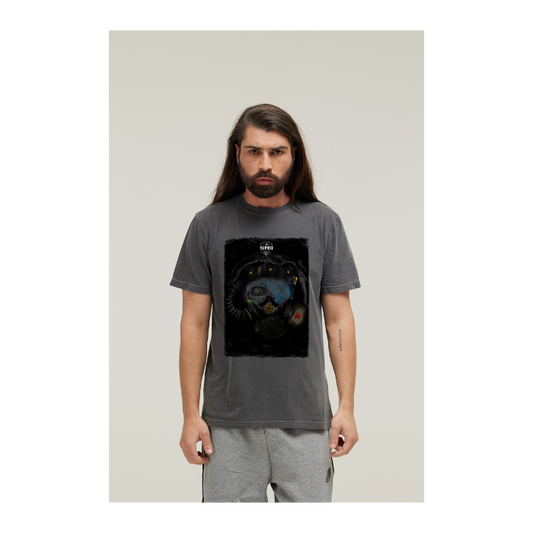 Camiseta Estonada Cinza Chumbo