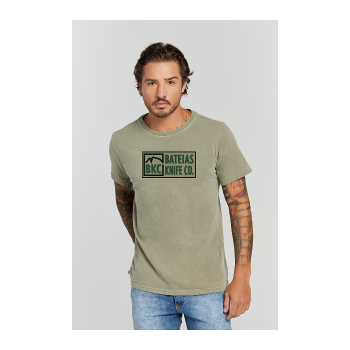 Camiseta Estonada Verde Militar