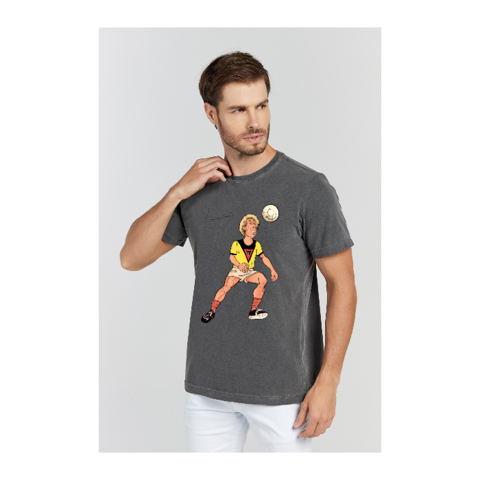 Camiseta Estonada Cinza Chumbo