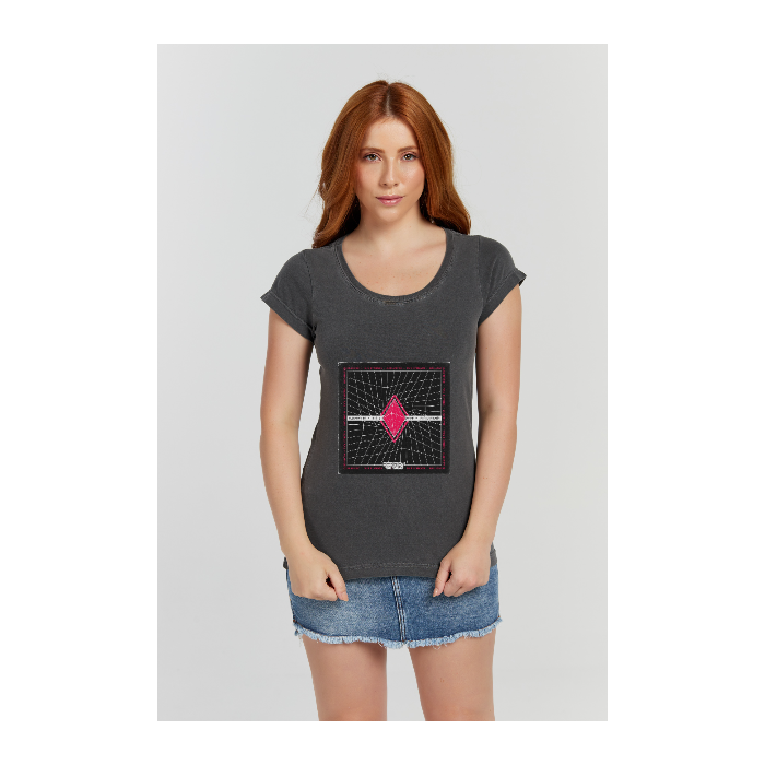 Baby long Estonada Cinza Chumbo