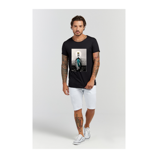 Camiseta Longline Preto