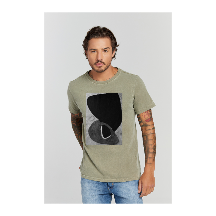 Camiseta Estonada Verde Militar