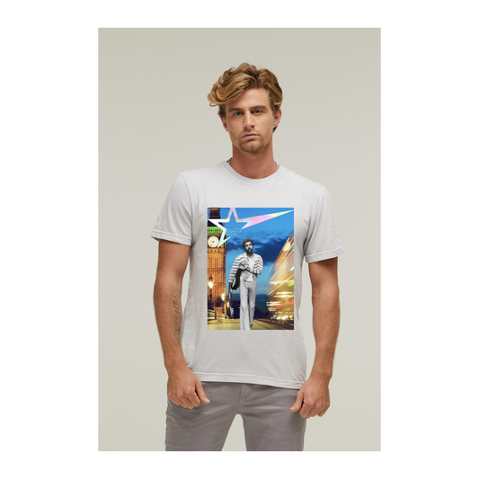 Camiseta Estonada Branco Gelo