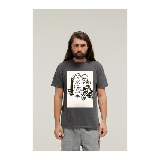 Camiseta Estonada Cinza Chumbo