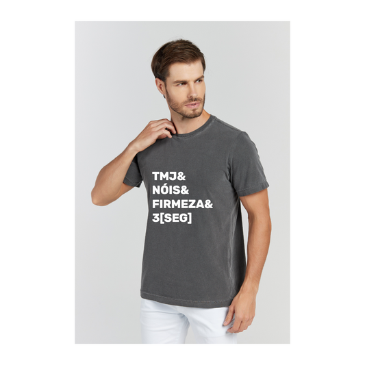 Camiseta Estonada Cinza Chumbo