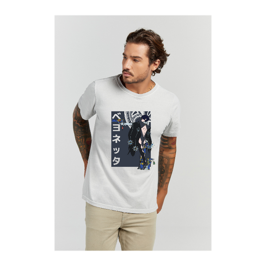 Camiseta Estonada Branco Gelo