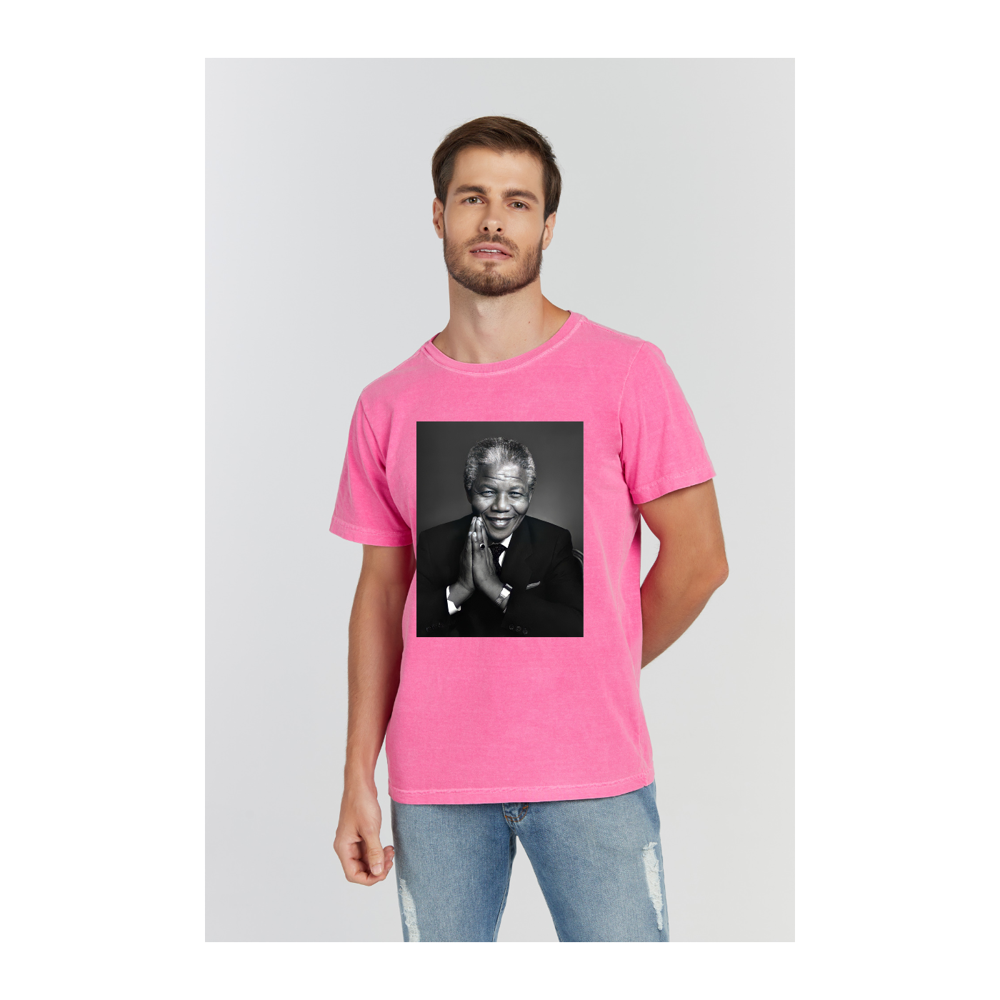 Camiseta Estonada Rosa Pink