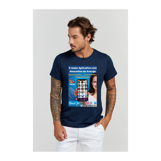 Camiseta Premium Azul Marinho