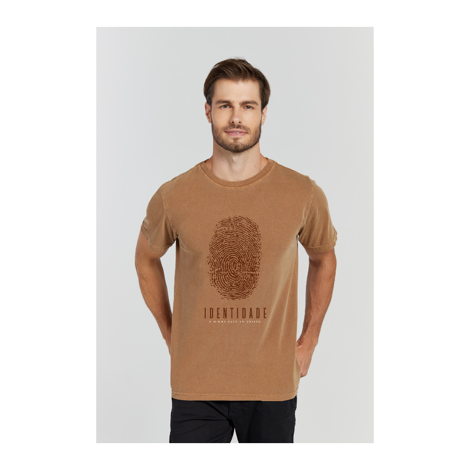 Camiseta Estonada Marrom