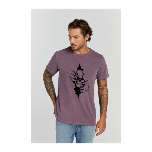 Camiseta Estonada Roxo