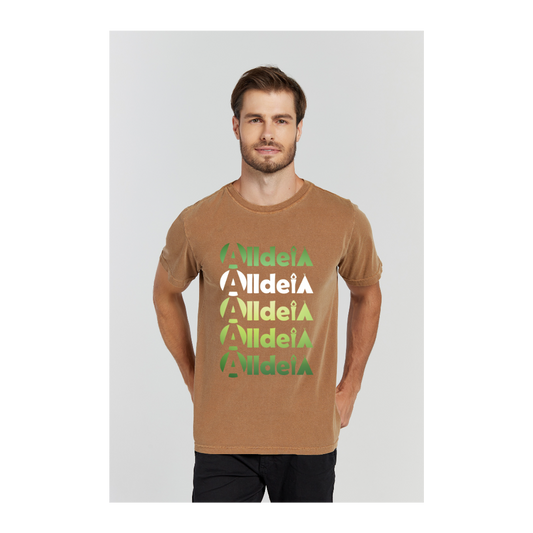 Camiseta Estonada Marrom