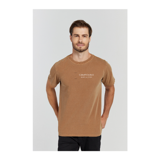 Camiseta Estonada Marrom