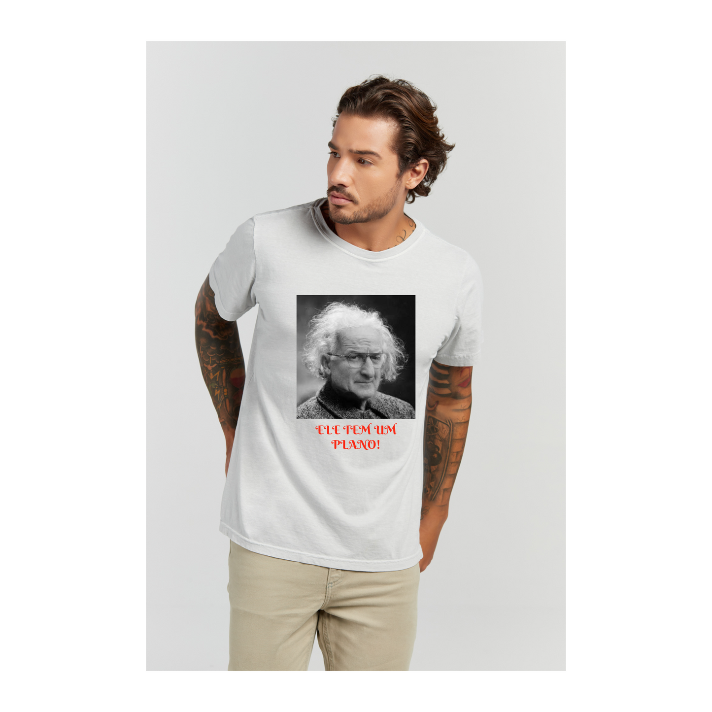 Camiseta Estonada Branco Gelo