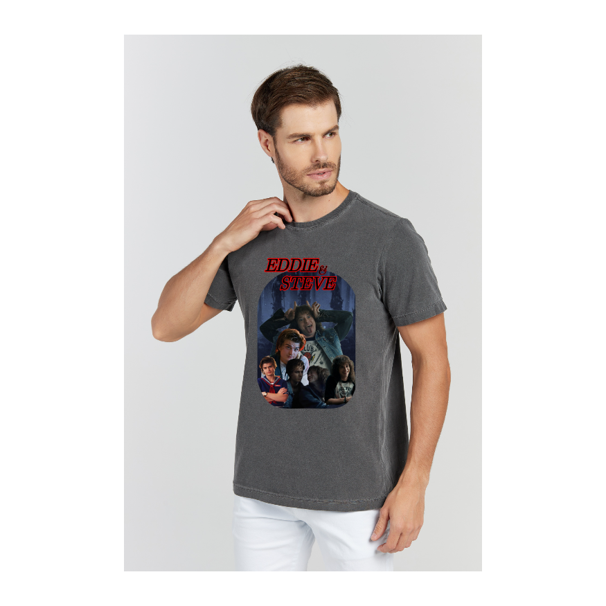 Camiseta Estonada Cinza Chumbo