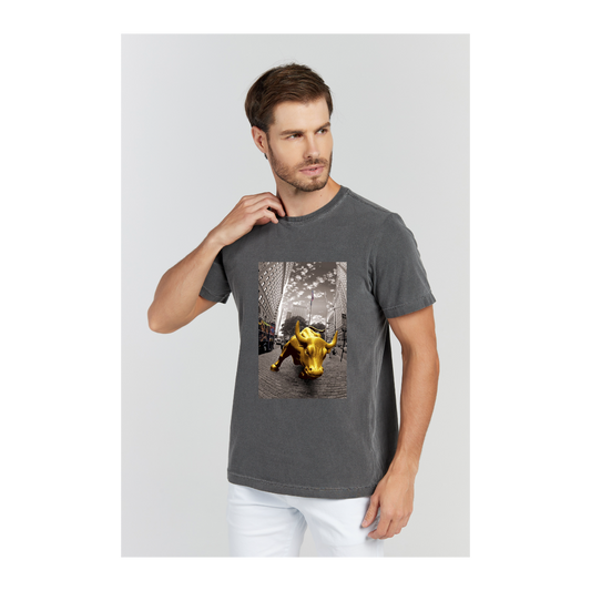Camiseta Estonada Cinza Chumbo