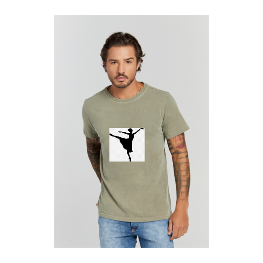 Camiseta Estonada Verde Militar
