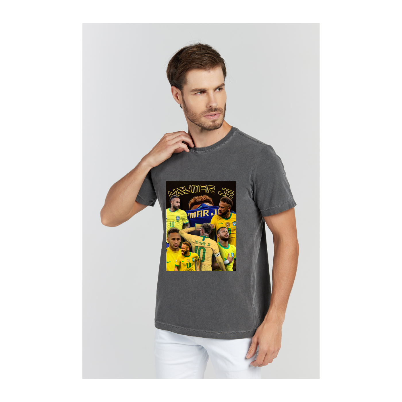 Camiseta Estonada Cinza Chumbo