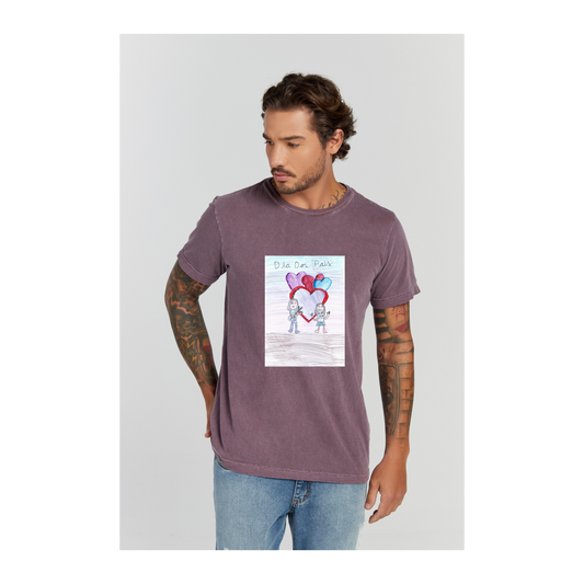 Camiseta Estonada Roxo